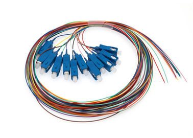 kupować Niestandardowe złącze światłowodowe Pigtail SC / E2000 / FC / ST Złącze 0,9 mm 12 kolorów online manufacture