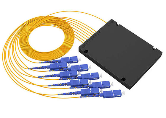 kupować 1x8 PLC Fiber Optic Splitter ABS Box Typ z podłącza SC/PC dla systemów FTTX online manufacture