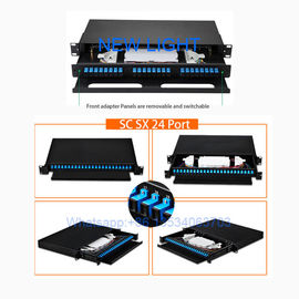 kupować Wielomodowy panel krosowy światłowodowy / 48-portowy 19-calowy panel krosowy światłowodowy online manufacture