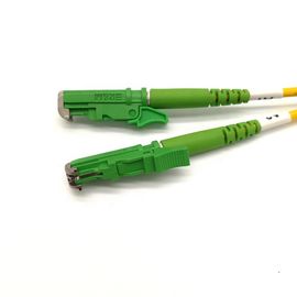 kupować Patchcord 10M E2000 APC Kabel światłowodowy dupleksowy w kolorze zielonym / jednomodowym online manufacture