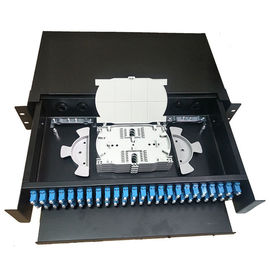 kupować 2U 48 / 96F Pulling Sc Lc 19 Patch panel światłowodowy Zarządzanie kablami w centrum danych online manufacture