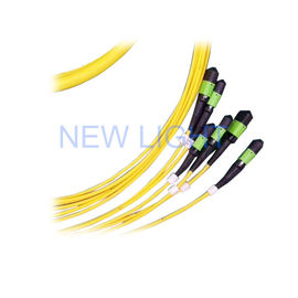 kupować G652D LSZH Jednomodowy dupleksowy kabel światłowodowy MPO / MTP Trunk Cord 8/12/24 Core online manufacture