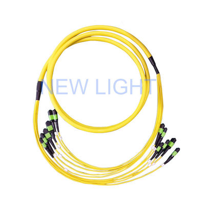 kupować OM4 12 Core 40G-100G MPO MTP Cable MPO Fiber Optic Patch Cord dla sieci dużych prędkości online manufacture