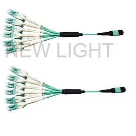 kupować Żeński kabel OM3 12 światłowodowy 3,0 mm MPO Breakout z pojedynczą osłoną LSZH online manufacture