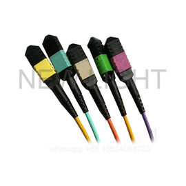 kupować MM SM MPO na 4 dupleksowy kabel LC Breakout Low Loss 0,35 dB i Standard Loss 0,60 dB online manufacture