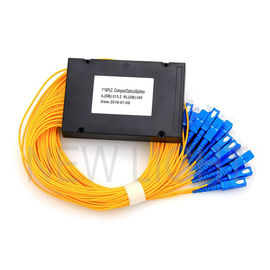 kupować SC / APC Jednomodowy 1x32 PLC Fibre Splitter 2.0mm Splice / Pigtailed ABS Moduł online manufacture