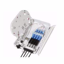 kupować FTTH Fiber Optic Terminal Box / Hold 4 Port Fibre Optic Distribution Box online manufacture