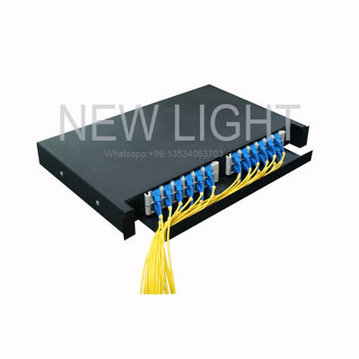 kupować 19''/23'' Rack Mount Slidable Drawer Fiber Optic Patch Panel z rdzeniem 12/24 dla łatwego zarządzania kablami online manufacture