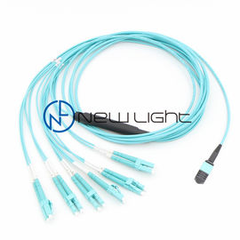 kupować Aqua LC Duplex Wstępnie zakończony 12-rdzeniowy kabel MPO MTP online manufacture