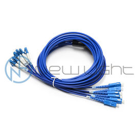 kupować 4F Single Mode 9 / 125um Fan Out 1 metr zbrojony światłowodowy patchcord online manufacture