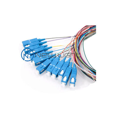 kupować LSZH 12 kolorów 1M Pigtail światłowodowy SC / E2000 / FC / ST Ogon światłowodowy online manufacture