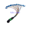 Kabel światłowodowy MPO o niskiej tłumienności SM o średnicy 0,9 mm 12 kolorów