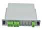 Gray Colour SC APC 1x4 PLC Splitter Box Planar Waveguide Type For FTTH Systems