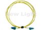 Żółty przewód LC LC z włóknem światłowodowym, materiał PVC 3 metrowy kabel światłowodowy Simplex