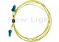 Żółty przewód LC LC z włóknem światłowodowym, materiał PVC 3 metrowy kabel światłowodowy Simplex
