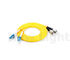 LC - LC Single Mode 9/125 Żółty kabel światłowodowy PVC Podwójny światłowód 2,0 / 3,0 mm