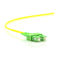 SC APC z klipsem Darmowe logo Optical Fiber Patch Cord Single Mode 2.0 Jumping Cable