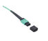 Niebieski kolor MPO - kabel światłowodowy MPO Światłowód Patch PVC / LSZH Multi Mode