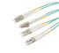 0.5 Metr 12 rdzeń MPO / MTP Patch Cord Green Color Kabel OM2 / OM3 / OM4