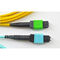 Kabel 12 żyłowy MPO MTP, kable światłowodowe z żółtego koloru do SFP