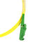 Żółty kabel Patchcord światłowodowy Singl-Mode E2000 Do LC APC Polish G657A2