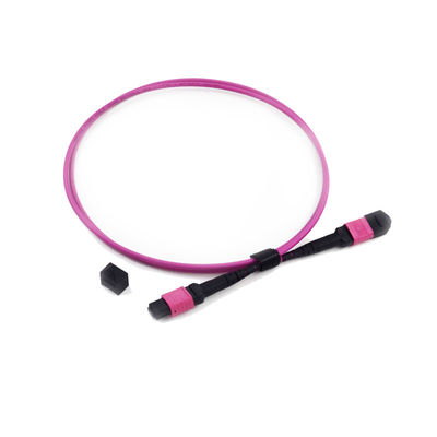 12 włókien MPO MTP Patch Cord z niską stratą wstawiania i 3,0 mm PVC Jacket dla wysokiej wydajności