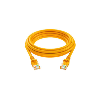 Kabel sieciowy Cat5e Złote podwójne osłony z 100% ciągłości testowania RJ45 patch cord