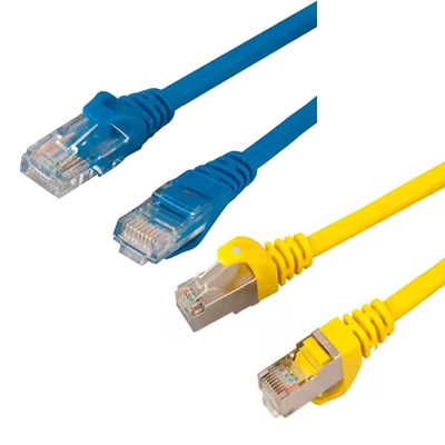 Czysta miedź podwójnie osłonięta Cat6 Network Patch Cord RoHS Certified UL ETL FCC Approved
