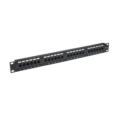 Metalowo osłonięty RJ45 Ethernet Patch Panel Cat5e/Cat6/Cat6a/Cat7 Kompatybilny z RoHS/UL/CE