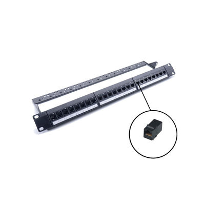 RJ45 Ethernet Patch Panel z 110/Krone IDC Termination dla kabli Cat5e/Cat6/Cat6a/Cat7 w konstrukcji 1U/2U do montażu na regałach