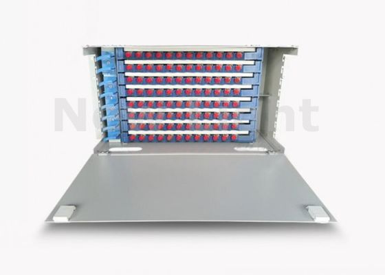 19 cali 96 port Fiber Optic Patch Panel Rack Mounting ODF Optical Fiber Distribution Frame dla FTTX FTTH