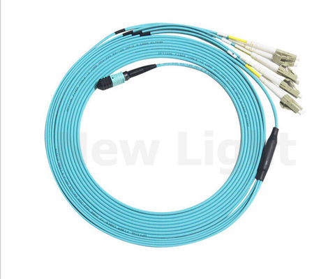 12-żyłowy kabel OM3 MPO MTP 3.0mm żeński do LC Patchcord światłowodowy