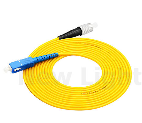 FC-SC Single Mode Fiber Optic Patch Cord z średnicą 3,0 mm i niską stratą wstawienia
