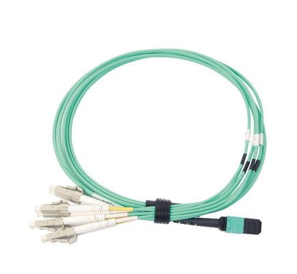 Kabel MPO MTP 3,3 stopy do 8xLC Patchcord z rozgałęzieniem, światłowód wielomodowy 50/125