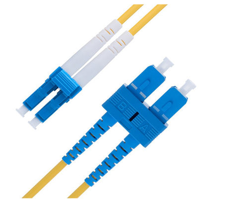 Dupleks Single Mode LC to SC Fiber Patch Cable 2.0mm OS1 Series do szybkiego przesyłania danych