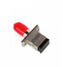 ST - SC Kabel światłowodowy Adapter Metal Materiał Wycięcia kwadratowe Dla CATV / FTTH