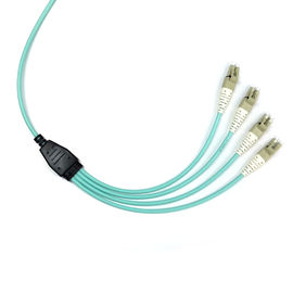 CPR 8 Włókna Elite Breakout Mpo Kabel światłowodowy MPO Żeński na LC OM3 LSZH Typ B