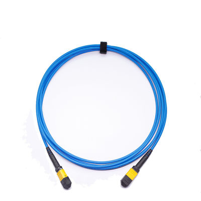 Niska strata wstawienia ≤ 0,35 dB 24 rdzenny kabel MPO MTP z LSZH Material Fiber Optic Patch Cord