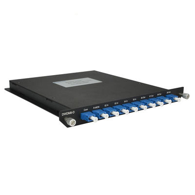 8 kanałów LC UPC Connector Single Mode 1550nm DWDM Mux Demux Moduł światłowodowy