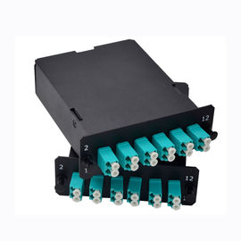 MPO-24 Do 12x LC Duplex, typ AF, 24 włókna OM3 Multimode FHD MPO Kaseta