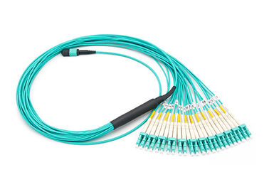 24 Włókna MPO MTP Fan Out Patch Cord MTP-24 OM3 Wielomodowy kabel zrywalny