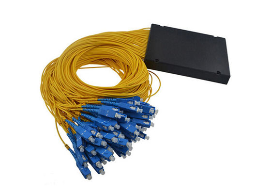 1x64 ABS Box Type PLC Fiber Optic Splitter z podłączaczem SC do sieci jednowarunkowych