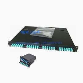 19 Patch panel światłowodowy do montażu w szafie z kablem MPO / MTP i adapterami