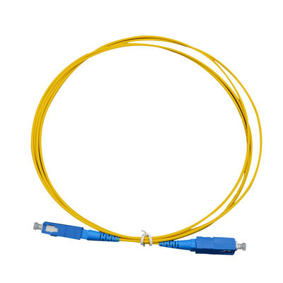 SC Fiber Optical Patch Cord Simplex 9/125 SM z długością fali 1310 / 1550 i średnicą 2,0 mm