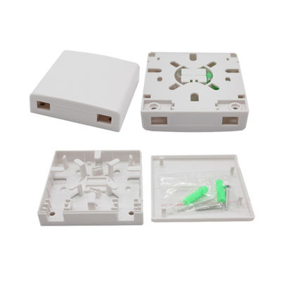 2 porty wodoodporne FTTH Termination Box Wall Mountable SC Optical Fiber Termination Box