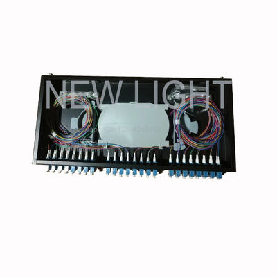 1U Stelażowy Panel krosowy światłowodowy LC 48-portowy dla światłowodów wielomodowych OM3/OM4