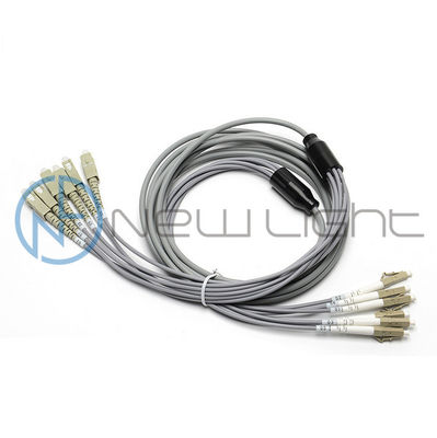 6C LC Multimode Fiber Optic Patch Cord z Grey LSZH Out Jacket dla aplikacji FTTH i LAN