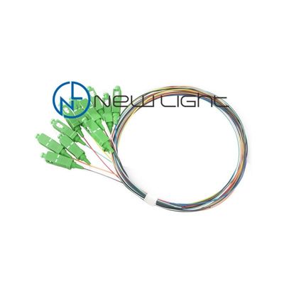 0.9mm 12 rdzeni LSZH Jacket Fiber Optic Pigtail i Fiber Jumper Cable dla sieci o wysokiej wydajności