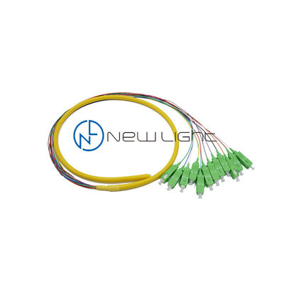 Wytrzymały 12-włóknowy kabel światłowodowy SC w luźnej tubie 0,9 mm do wysokowydajnych zespołów kabli wielowłóknowych